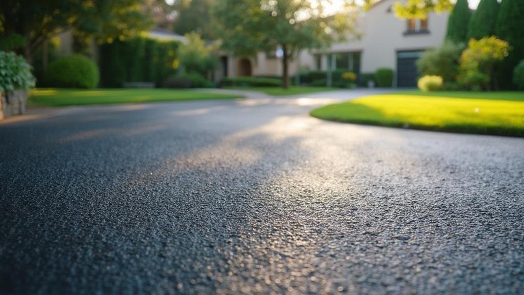 asphalt driveway in rosevile, california