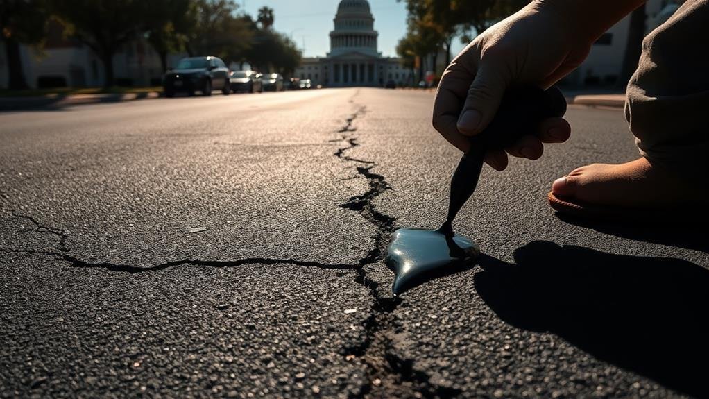 sacramento asphalt crack filler