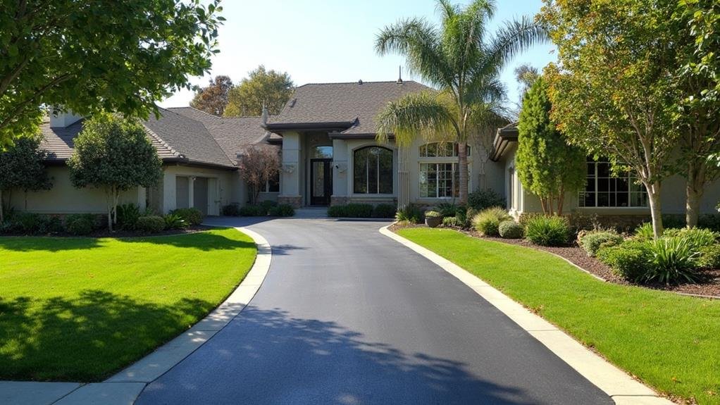 asphalt driveway in roseville, california