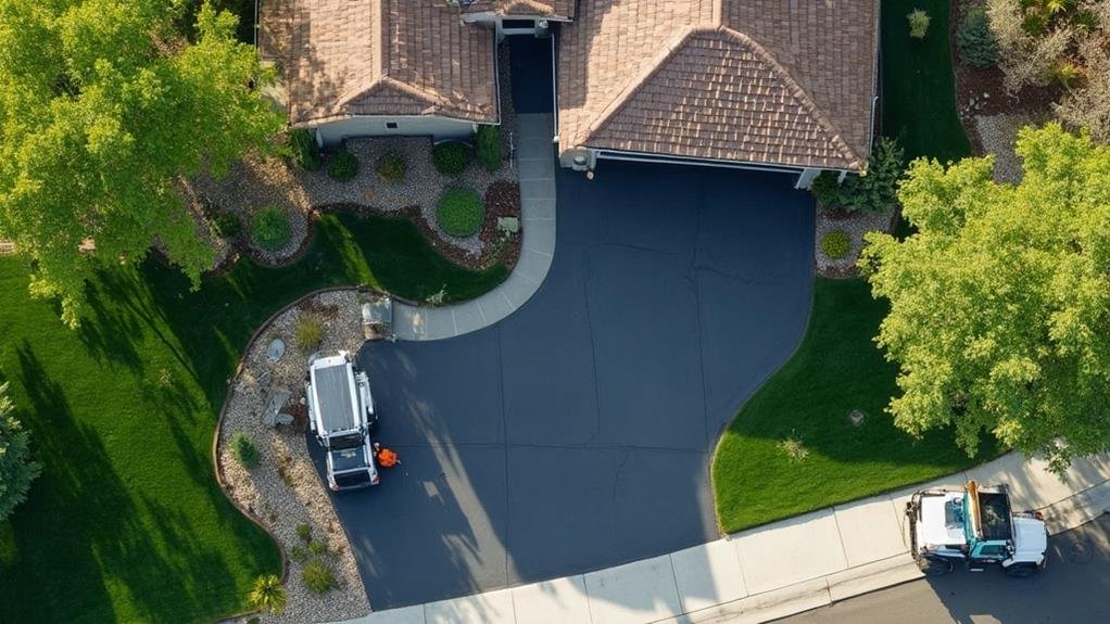 asphalt driveway in elk grove, california