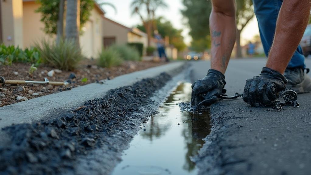 asphalt crack repair in elk grove, california