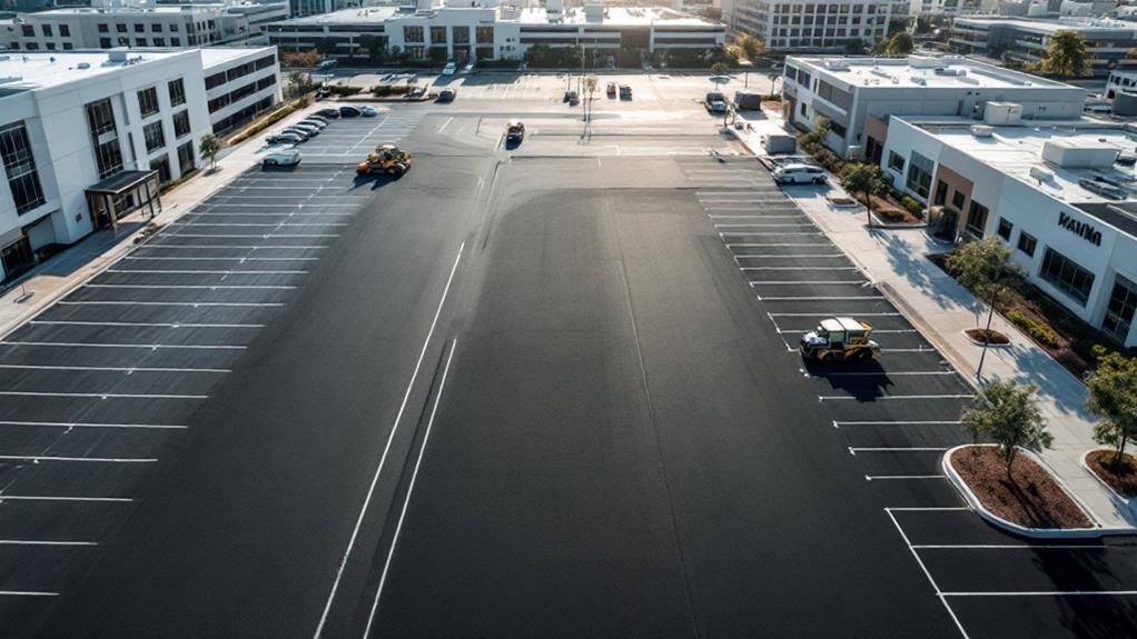 commercial parking lot paving in roseville, ca