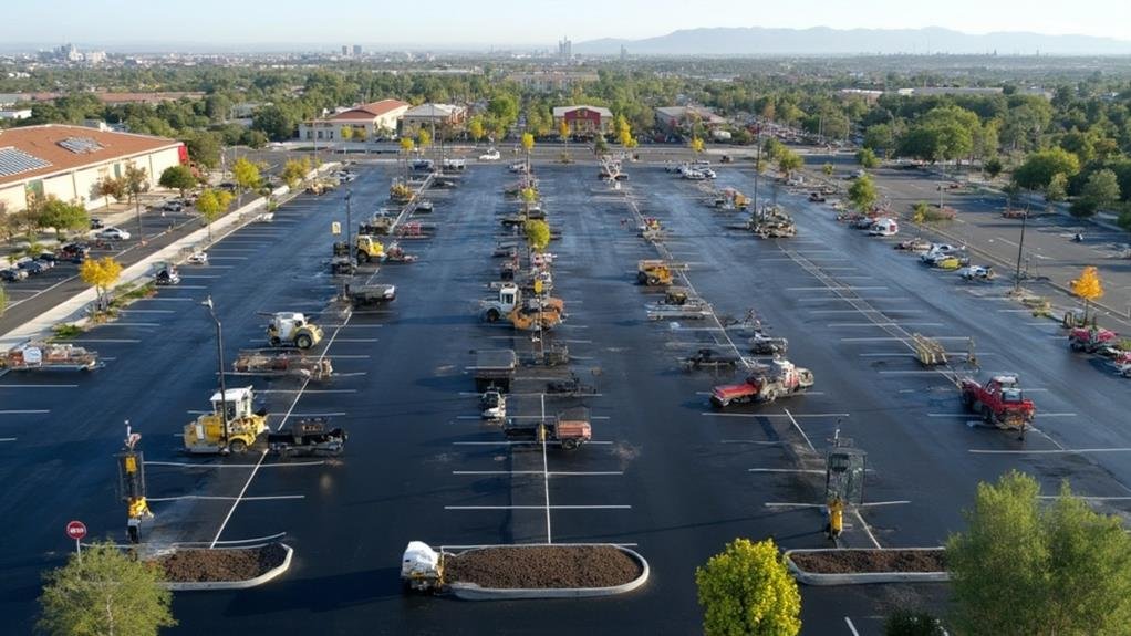 commercial parking lot paving in elk grove, california