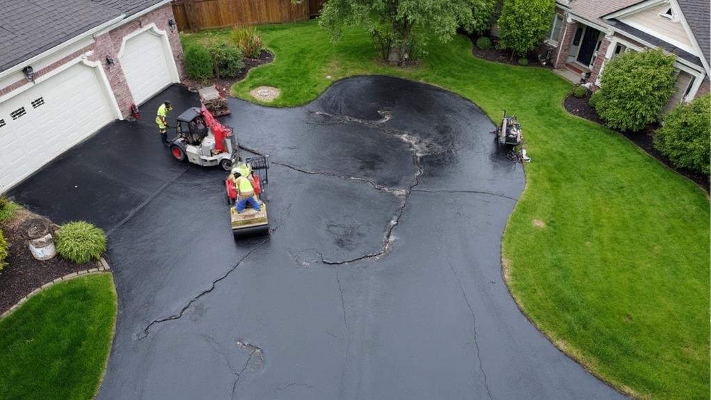 asphalt driveway repair in elk grove, california