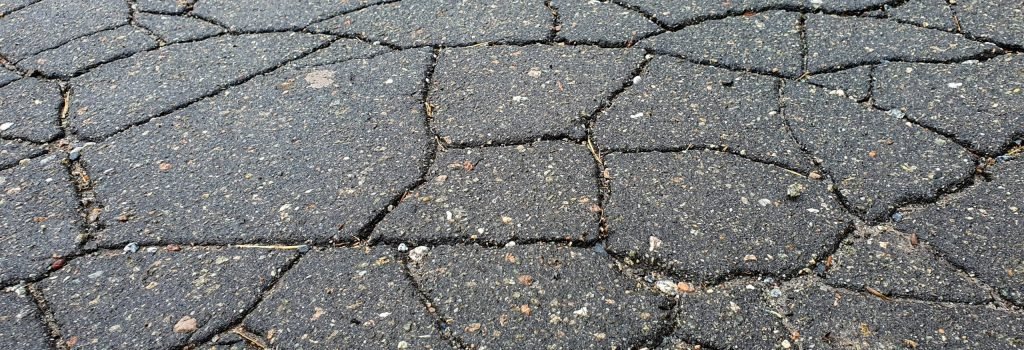 cracks in asphalt